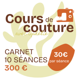 miniateur cours de couture carnet 10 coupons